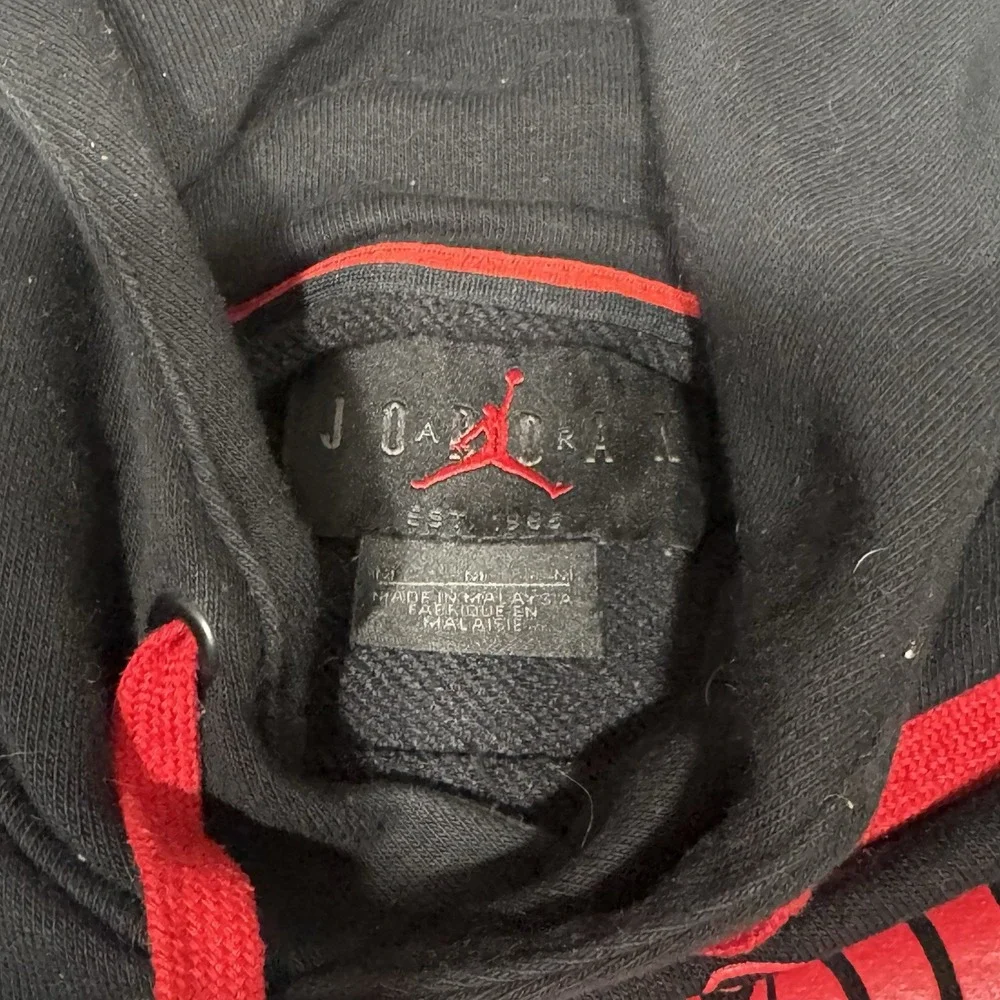 Nike Jordan Hoodie Men Medium Black 1985 Pullover Air Wings Swoosh Jumpman